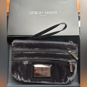New Giorgio Armani Beauty velvet Pouch